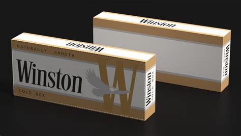 modelo 3d Caja de cigarrillos de cartón Winston TurboSquid 1943626