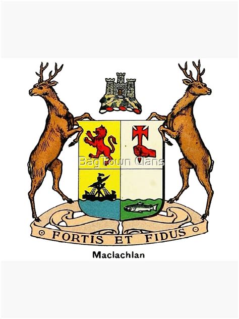 "Maclachlan Scottish Clan Coat of Arms" Poster for Sale by ljrigby ...