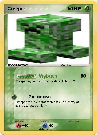 Pokémon Creeper 5866 5866 Wybuch Twoja własna karta pokemon