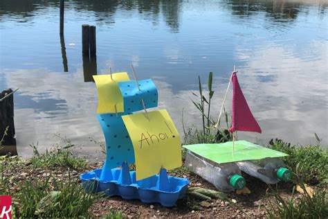 Boot Basteln Mit Kindern Bastelanleitung Boot Kribbelbunt