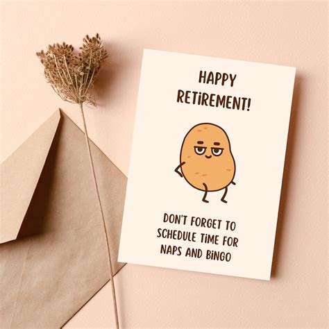 Printable Retirement Card Funny Printable Retirement Card Digital