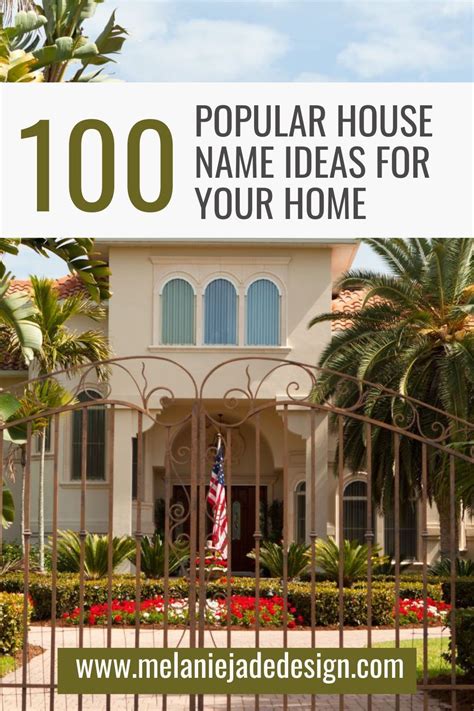 100 Popular House Name Ideas For Your Home Artofit