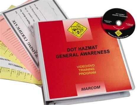 Marcom Dot Hazmat General Awareness Multimedia Training Kit Msc Direct