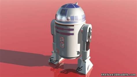 Star Wars Rebel R2 D2 Free 3d Model 3ds Obj Sldprt Free3d