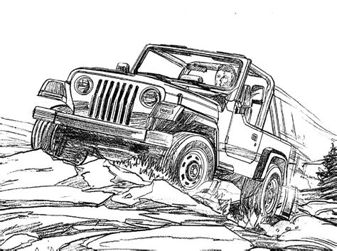 Pin On Jeep Coloring Book