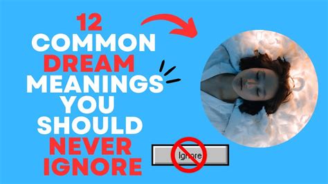 Common Dream Meanings You Should Never Ignore Mental Game Youtube