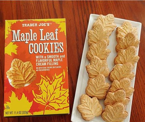 Trader Joe S Maple Leaf Cookies Maple Leaf Cookies Leaf Cookies