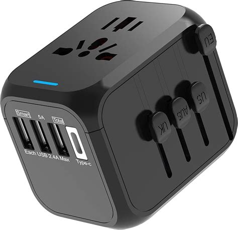 Suplong Adaptateur De Voyage Adaptateur Prise Universelle Avec Ports