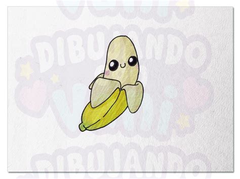 Platano kawaii Dibujos kawaii Dibujos fáciles Kawaii