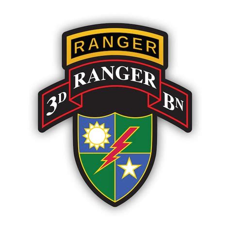 3rd Ranger Battalion Stickers Etsy