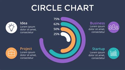 Circle Chart PowerPoint Slide Template - Freebie Supply