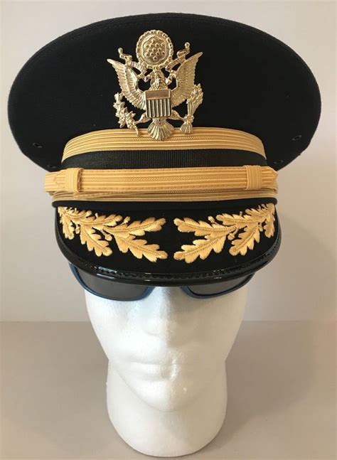 Us Army Field Grade Officer Mens Dress Blues Hat Kingform Size 7 Men