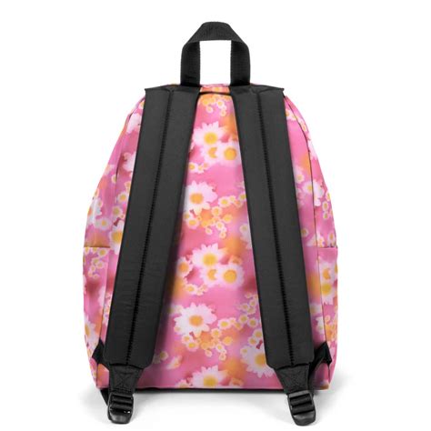 Sac Dos Eastpak Padded Pak R Rose Fleurs Soft Pink Compartiment