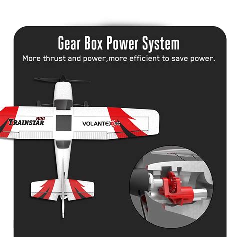 Volantex Rc Airplane Mini Trainstar Ghz Ch Level Flight Control