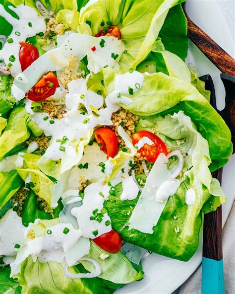 Butter Lettuce Salad With Parmesan Dressing A Couple Cooks