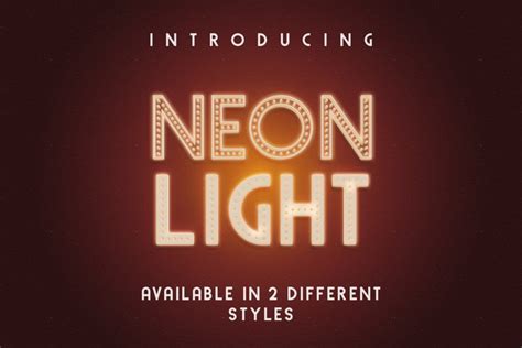 Neon Light Font · 1001 Fonts