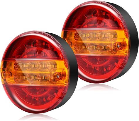 Amazon fr NWpangu 2PCS Feux Arrière de Remorque à LED 20 LED Rond