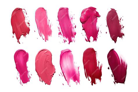 Premium Ai Image Smudged Lipstick Marks On White Background