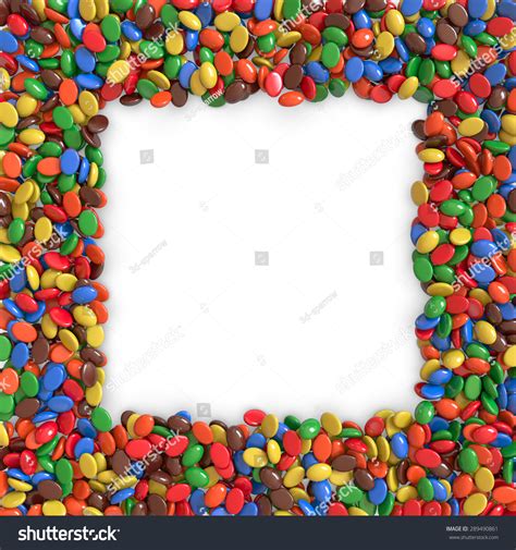 3d Colorful Candy Border Background Stock Illustration 289490861 ...