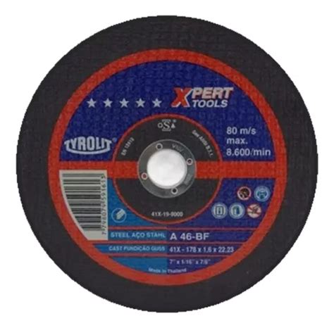 Disco Corte Tyrolit Xpert De 178 X 1 6 Mm Amoladora 7 Pulgadas Plano