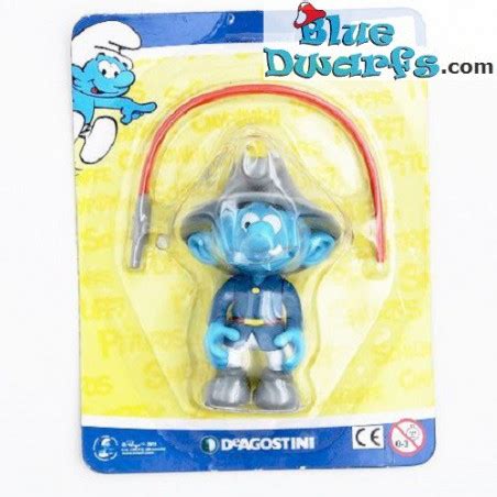 Fireman Smurf Movable Smurf Figurine Deagostini Cm