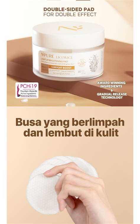 Jual Npure Licorice Light Up Brightening Pad