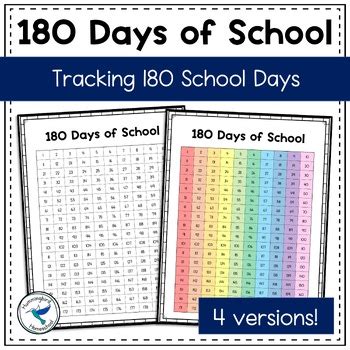 Days Of School Poster Days Of School Chart Homeschool Portfolio