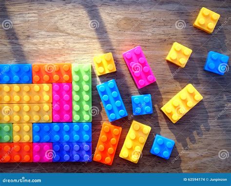 Colorful building blocks stock photo. Image of play, building - 62594174