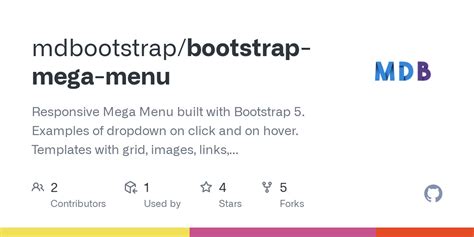 Github Mdbootstrapbootstrap Mega Menu Responsive Mega Menu Built