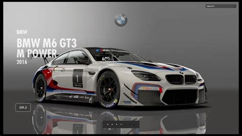 Bmw M6 Gt3 M Power Livery 2016 Gran Turismo Sport Youtube