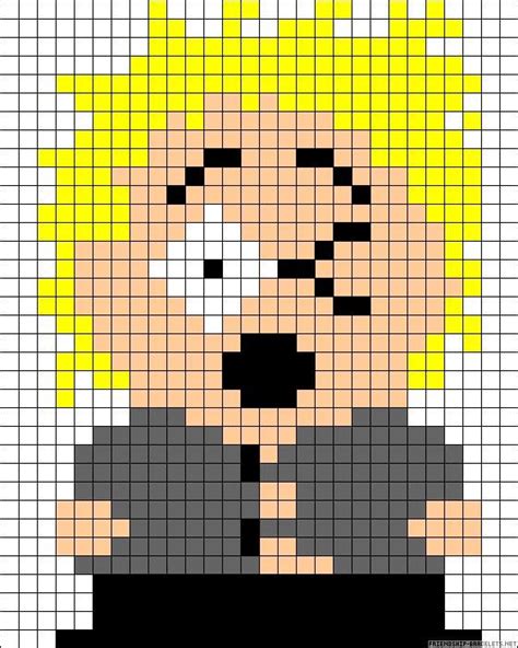 Tweek Tweak South Park South Park Perler Patterns Perler Bead Templates