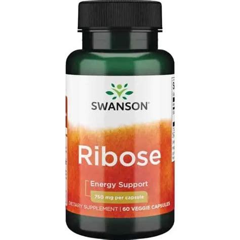 Swanson Ribose Energia Komórkowa 60 Kapsułek Wegetariańskich