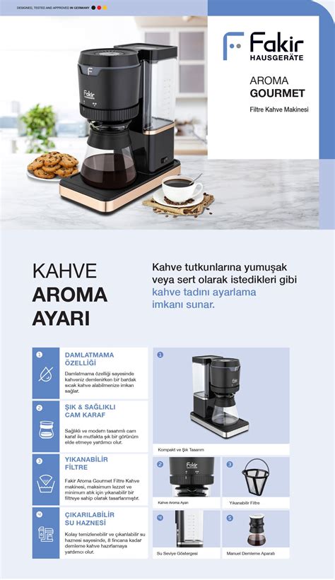 Aroma Gourmet Filtre Kahve Makinesi Silver Fakir