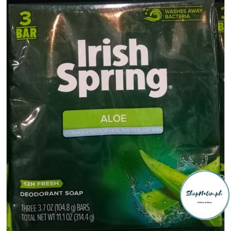 Irish Spring Aloe Body Soap Deodorant Soap Bar Soap Pack Original