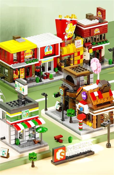 Buy Sembo Mini City Shop Street View Building Blocks Model Perfume Shop