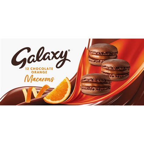 Galaxy® 12 Chocolate Orange Macarons 132g Desserts Iceland Foods