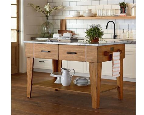 Magnolia Home By Joanna Gaines Farmhouse Kitchen Island Bench Stain