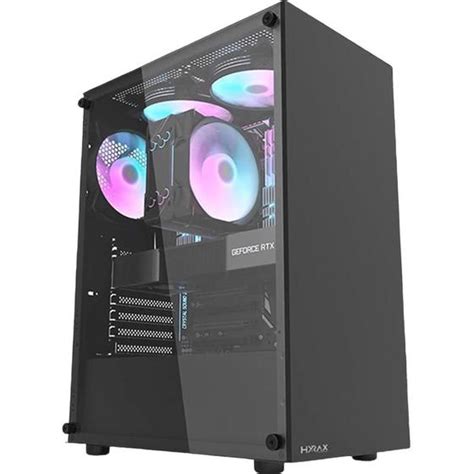 Gabinete Gamer Motospeed Hyrax Hgb B Preto Mid Tower Pe As Para