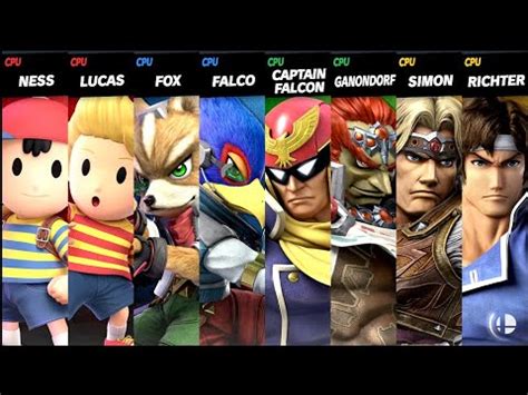 Ness And Lucas Vs Fox And Falco Vs Captain Falcon And Ganondorf Vs