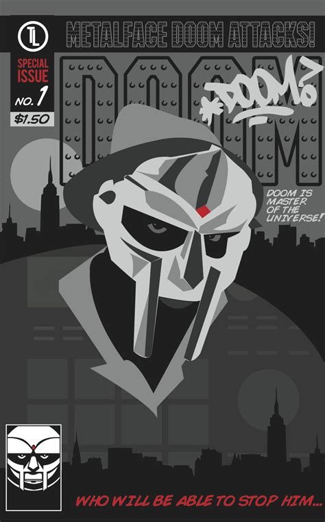 Taylor Lindgren Art (MF Doom Comic Book Cover Digital Design I created....)