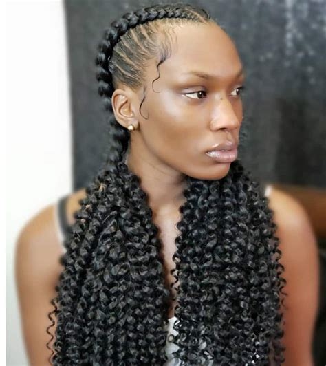 20 2 Feed In Braids With Designs That Are So Stylish In 2022 Ke