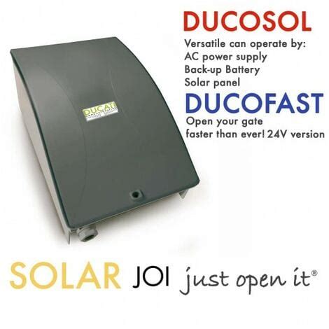 Kit Motorisation Portail Solaire Ducati Home Automation Evo T Solar