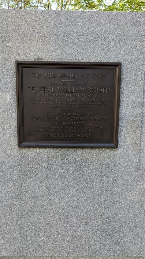 Read the Plaque - General William Booth