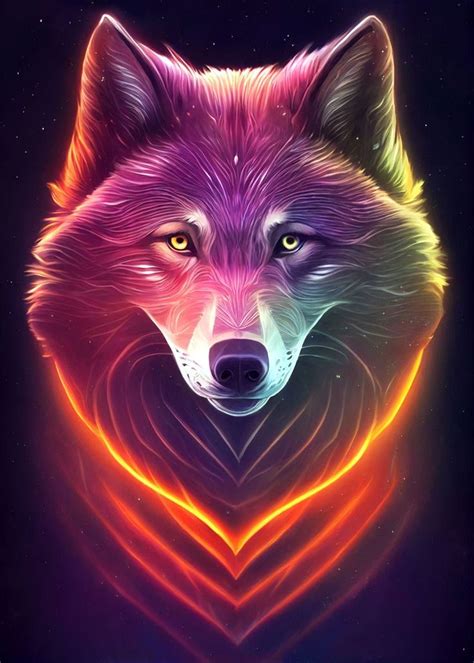 'Mystic Wolf ' Poster, picture, metal print, paint by nogar007 ...