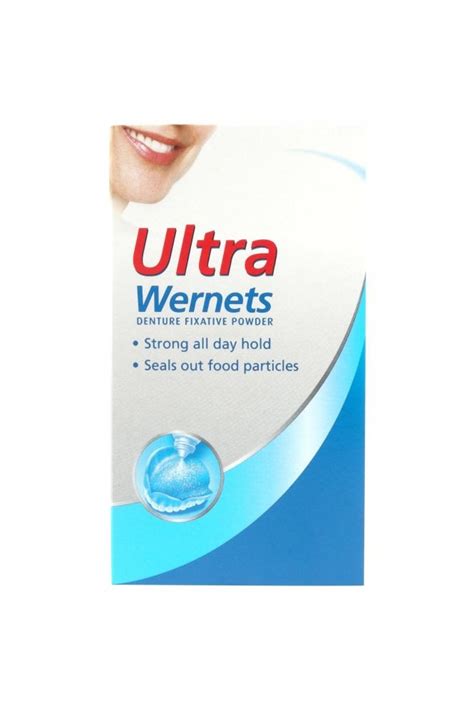 Poligrip Ultra Wernets Denture Fixative Powder 40g Dental Care 163