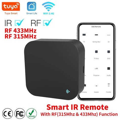 Tuya Wifi Rf Ir Remote Control Mhz Mhz For Smart Home Via