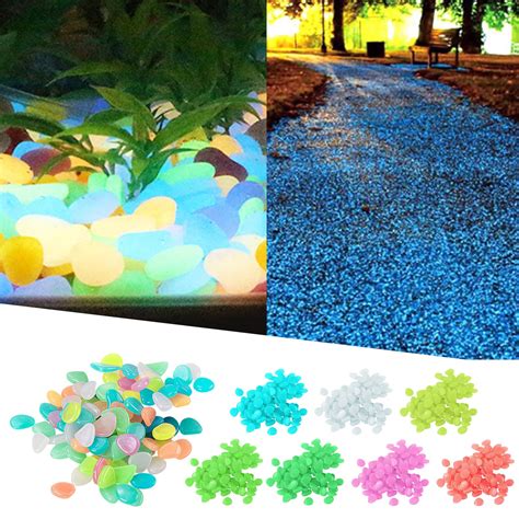 Growing Stones 300 Pcs Garden Decoration Glow In The Dark Luminous