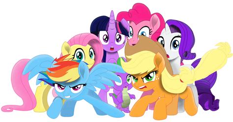 Mane 6 Ready To Kickass Movie Style By Ejfirelightningarts On Deviantart