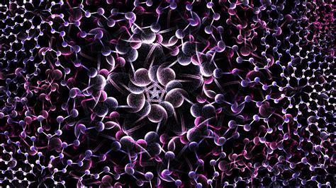 Light Purple Pink Fractal Circles Shapes Abstraction Hd Abstract