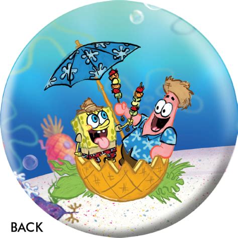 SpongeBob Squarepants Beach Party Custom Bowling Ball - BowlerX.com